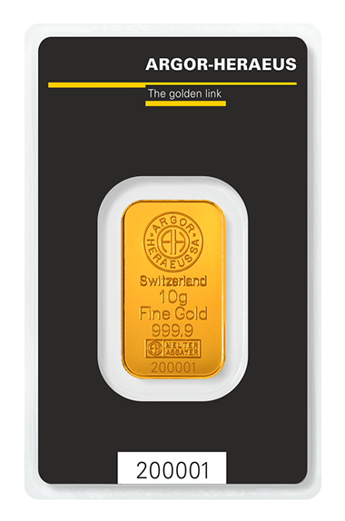 Zlatý odliatok 5 g Argor - Heraeus