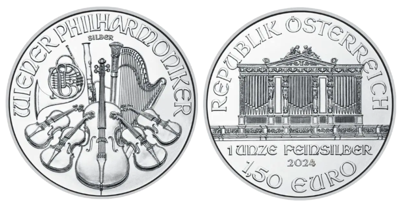 Strieborná investičná minca Wiener Philharmoniker 1 Oz